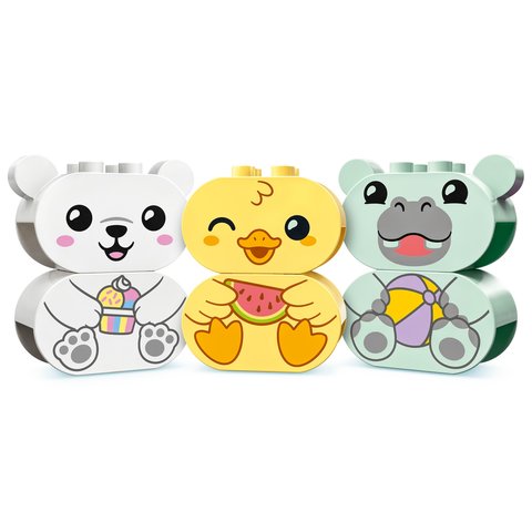 Конструктор LEGO DUPLO Приключения в ванной: плавучий поезд для зверей (10965) Превью 4