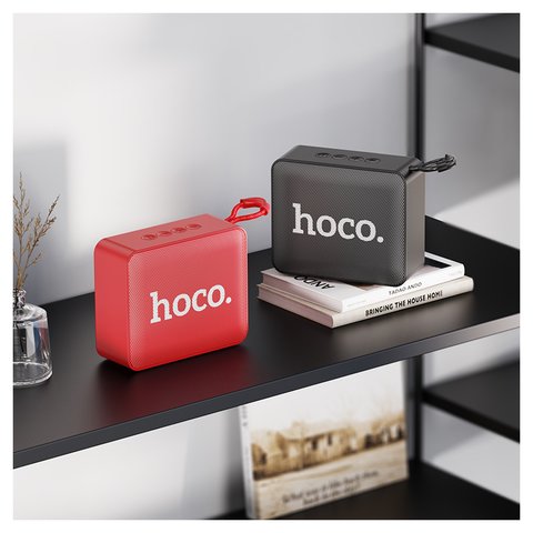 Портативная беспроводная колонка Hoco BS51, красная, bluetooth 5.2, 5W*1, #6931474780744 Превью 1