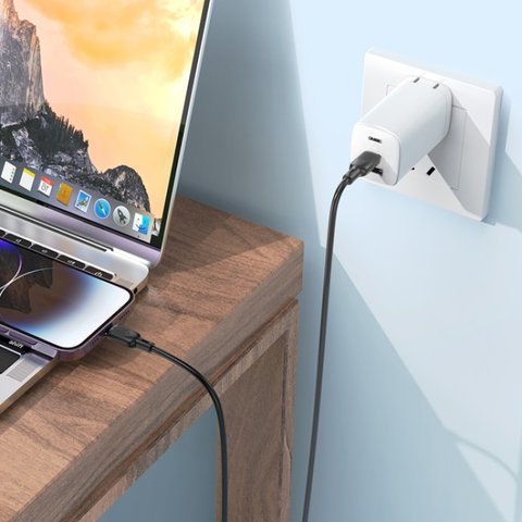 USB кабель Borofone BX113, USB тип-C, Lightning, 100 см, 27 Вт, чорний, #6941991115370 Прев'ю 3
