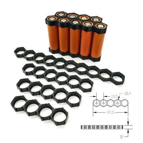 Holder for Batteries 18650, (cell, 1x4) Preview 2