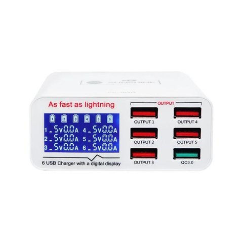 Mains Charger Sunshine SS-304Q, (40 W, Quick Charge, Fast Charge, 6 outputs) Preview 2