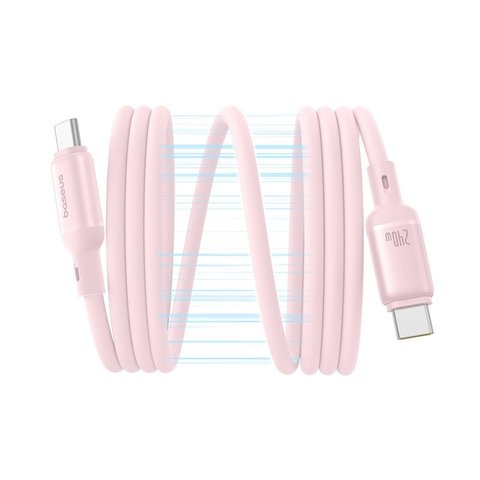 USB Cable Baseus PicoGo, (2xUSB type-C, 100 cm, 240 W, pink, silicone, magnetic) #P10376800411-00 Preview 2