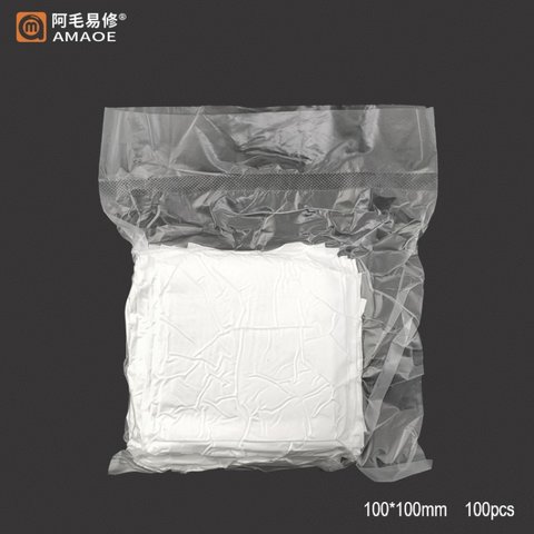 Microfiber Cloth Amaoe AM-3009, (for dust and fingerprints removing, 400 pcs., 100*100 mm) Preview 1