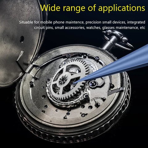 Пинцет монтажный Mechanic TI-11, титановый сплав, прямой, 140 мм Превью 5
