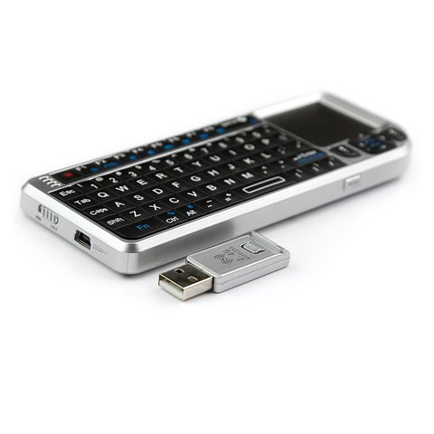 Wireless Ultra Mini Keyboard with Touchpad (Silver) Preview 1