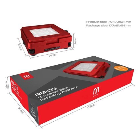 RB-03 Multi-functional Automatic Positioning Universal BGA Reballing Station Holder with 95 Stencil Nets Preview 7