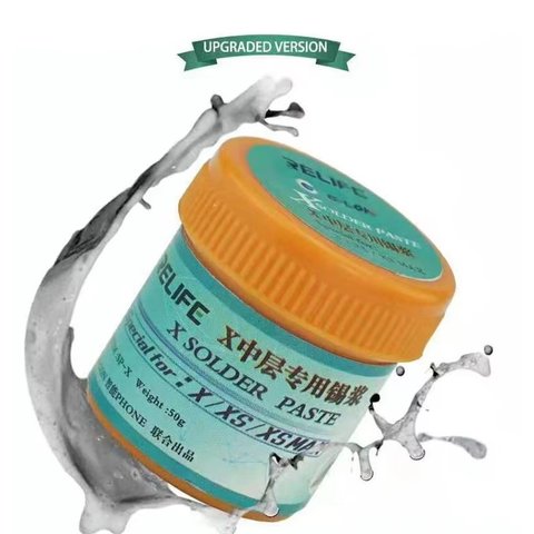 Pasta BGA RELIFE SP-X, Sn 42%, Bi 58%, 158 °C, 50 g Vista previa  1