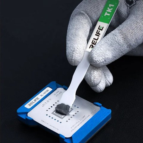 Espátula RELIFE TK1, para reballing BGA, cerámico, no magnética Vista previa  1