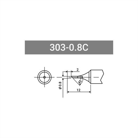 Паяльне жало Quick 303-0.8C Прев'ю 1