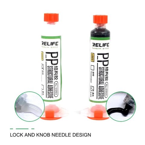 Клей RELIFE RL-035A, полиуретановый, прозрачный, для приклеивания задних крышек, для дисплейных рамок, 30 мл Превью 1