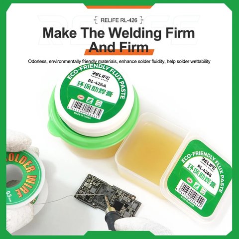 Флюс-паста RELIFE RL-426D, екологічно чистий, 10 г Прев'ю 1