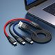 USB кабель Hoco X76, USB тип-C, USB тип-A, micro-USB тип-B, Lightning, 100 см, 2 A, чорний, червоний, синій, #6931474768636 Прев'ю 1
