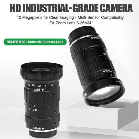 Объектив RELIFE MB1, с оптическим зумом, линза на камеру, 6-36mm; 12MP; F2.8-C; C-Mount Превью 1