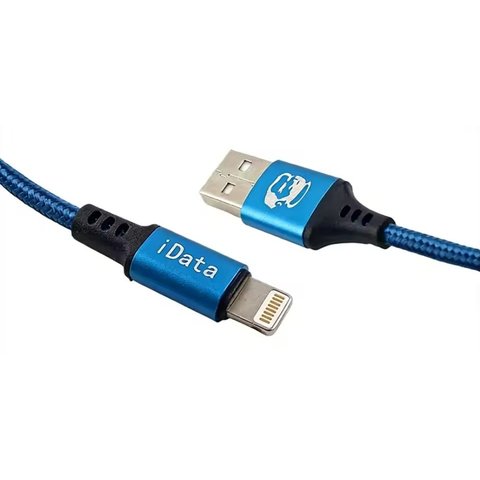 USB кабель Mechanic iData, USB тип-A, Lightning, 100 см, синий Превью 1