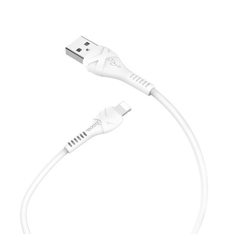 USB кабель Hoco X37, USB тип-A, Lightning, 50 см, 2,4 А, білий, #6942007612340 Прев'ю 2