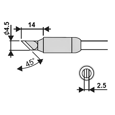 Паяльне жало Goot RX-85HSRT-4.5K Прев'ю 1