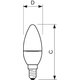 LED-лампа Philips CorePro Candle, WW (теплый белый) , Е14, 5.5 Вт, 470 лм Превью 1
