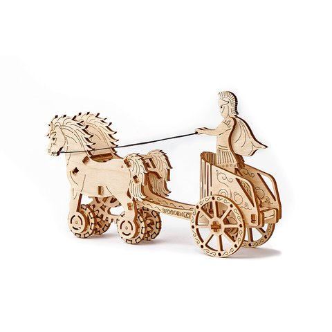 Механический 3D-пазл Wooden.City Римская колесница Превью 1