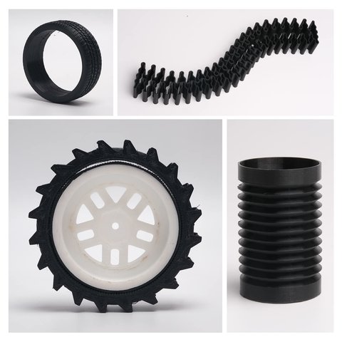 Филамент для 3D-принтера eSUN TPE-83A Black, 1 кг Превью 5